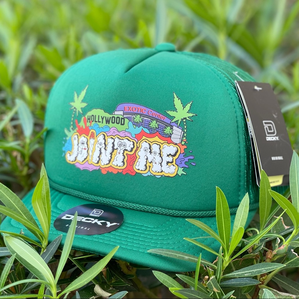 JOINT ME • MESH TRUCKER HAT ADJUSTABLE • GREEN - Picture 9 of 9
